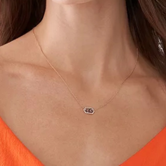 NEW FOSSIL Gray Mother of Pearl Chain Necklace - Picture 1 of 6